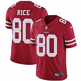 Nike San Francisco 49ers #80 Jerry Rice Red Team Color NFL Vapor Untouchable Limited Jersey,baseball caps,new era cap wholesale,wholesale hats
